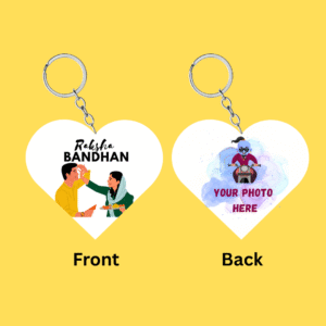 Personalized Heart-Shaped Acrylic Keychain