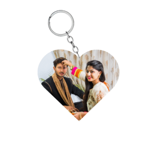 Personalized Heart-Shaped Acrylic Keychain