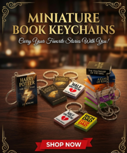 Personalized Mini Book Keychain | Book Lover Gift
