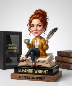 Personalized Author Caricature Standee