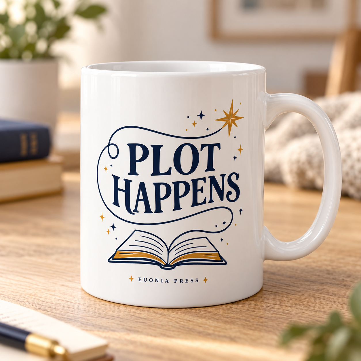 Plot Happens Mug - Image 3