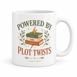 Powered by Plot Twists Mug