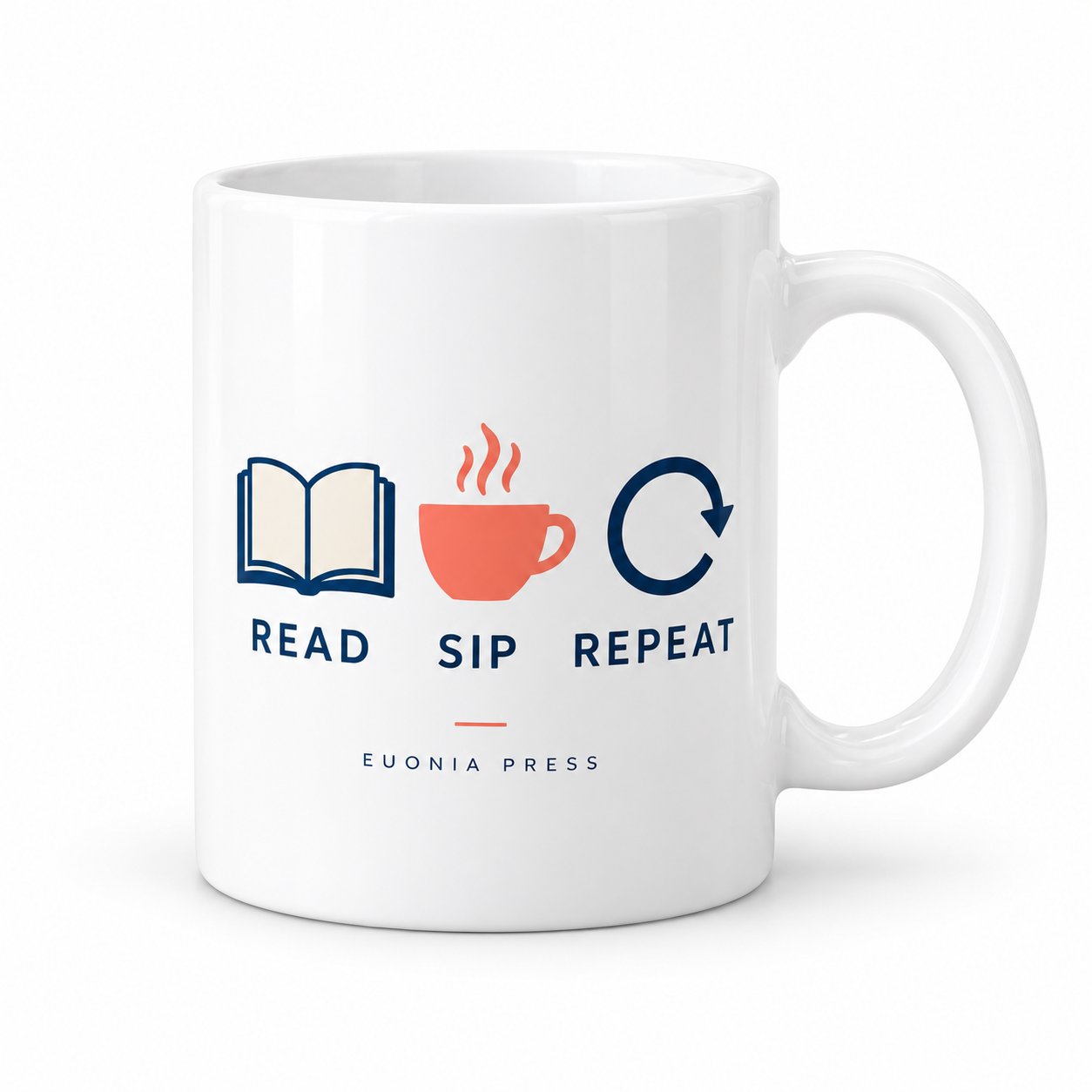 Read Sip Repeat Mug