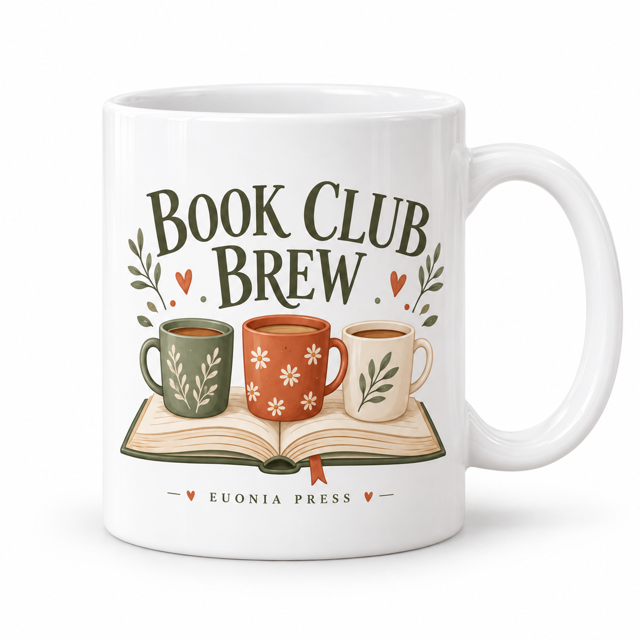 Book club gift ideas: a Book Club Brew Mug from Euonia Press