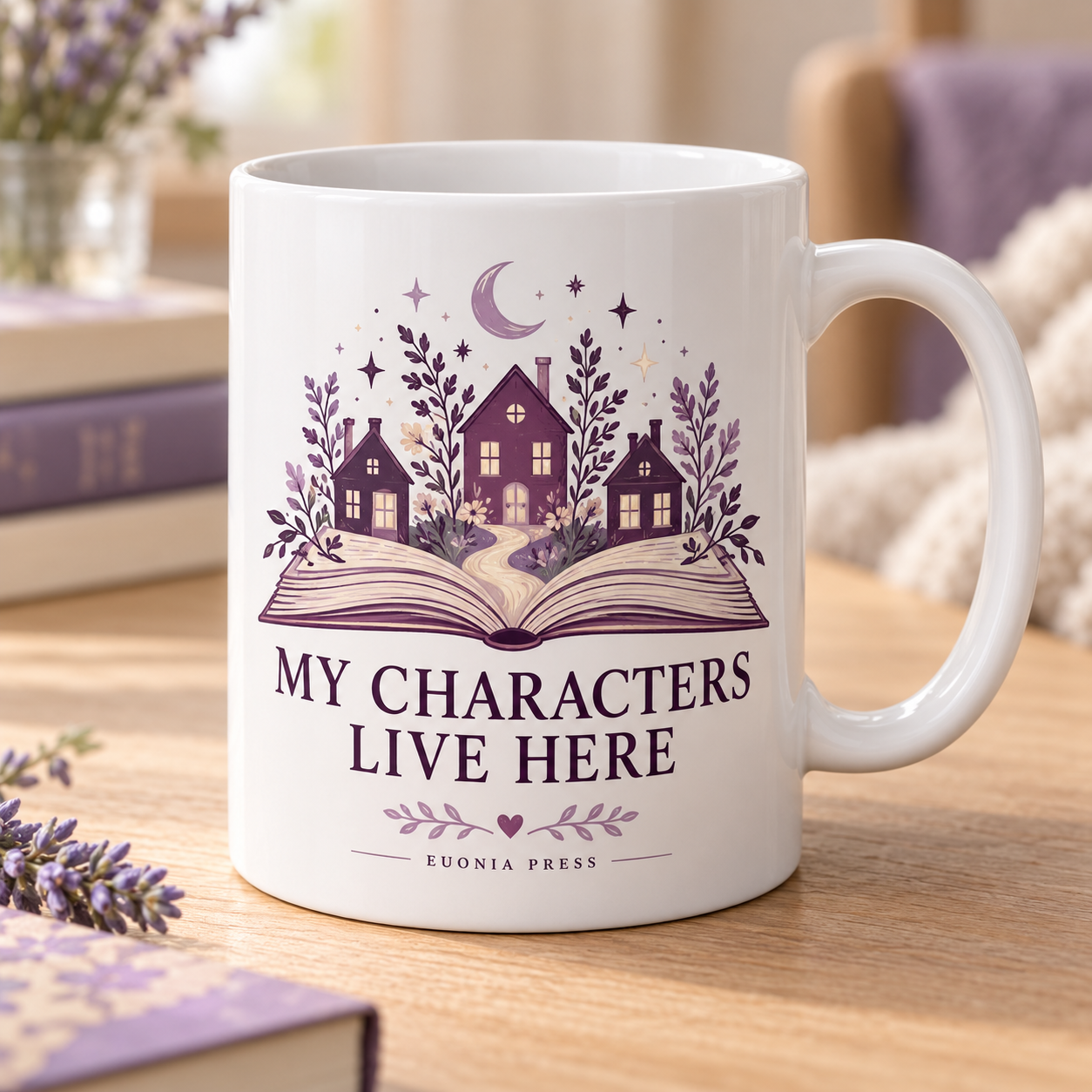My Characters Live Here Mug - Image 3