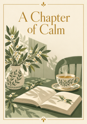 A Chapter of Calm Framed Print