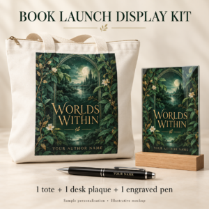 Book Launch Display Kit — Customised Author Promotion Combo