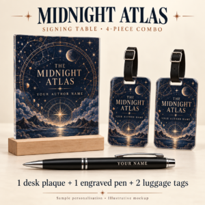 Midnight Atlas Signing Table Combo 04 — 4 Pieces