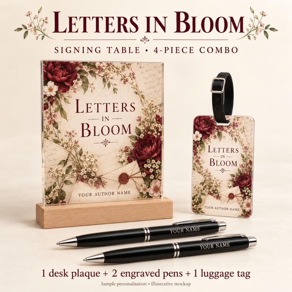 Letters in Bloom Signing Table Combo 05 — 4 Pieces