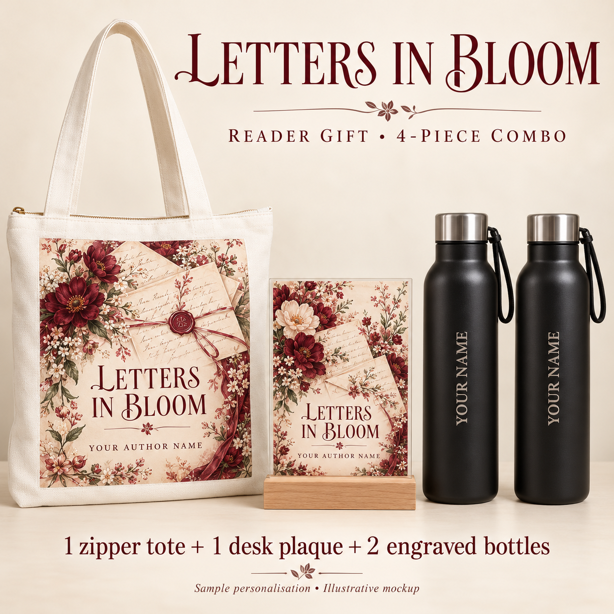 Letters in Bloom Reader Gift Combo 08 — 4 Pieces