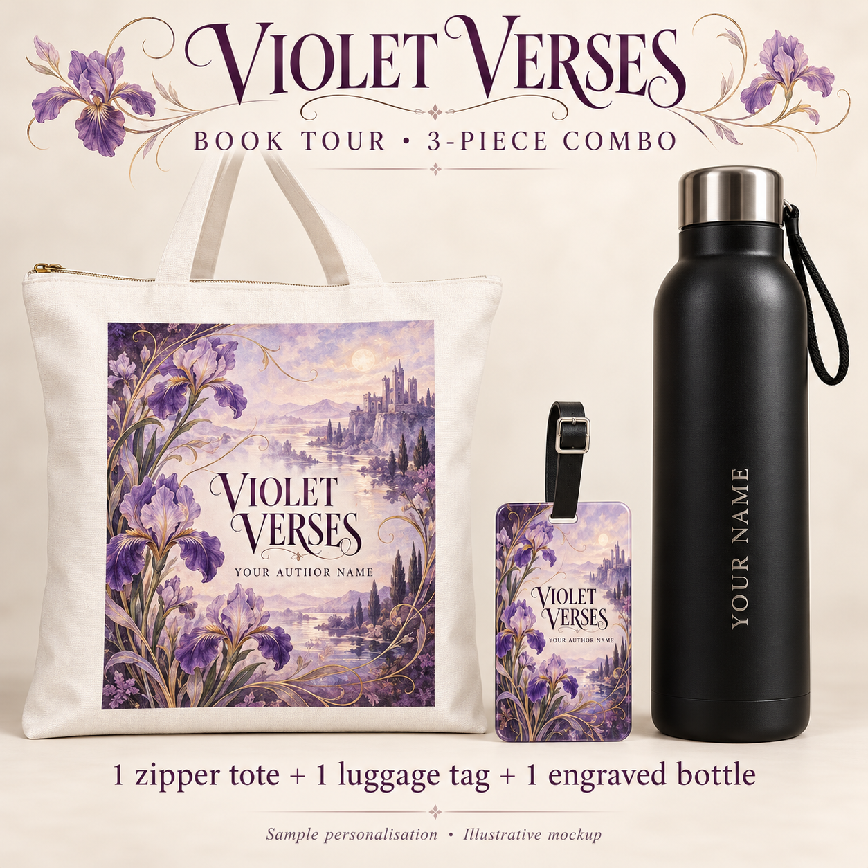 Violet Verses Book Tour Combo 08 — 3 Pieces