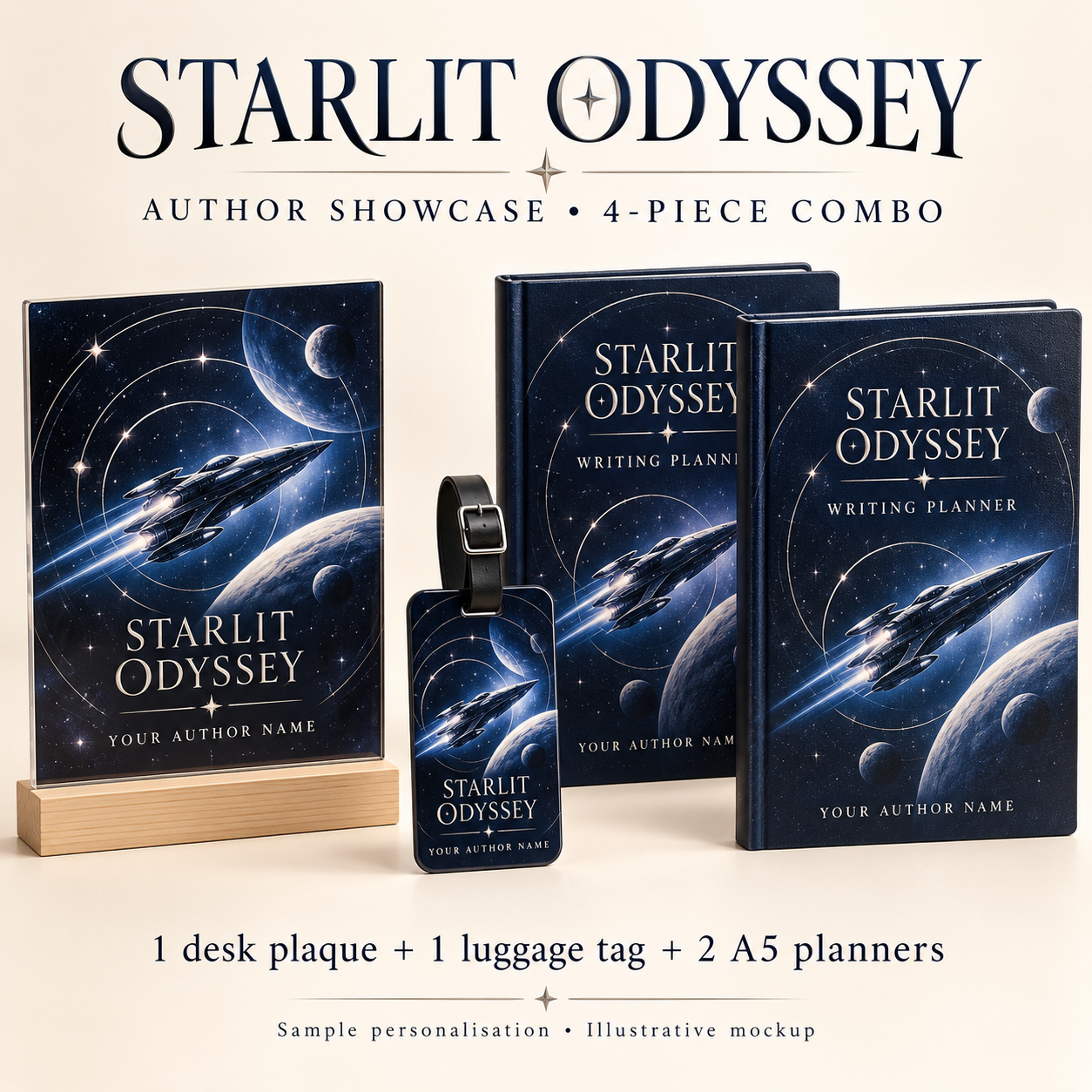 Starlit Odyssey Author Showcase Combo 02 — 4 Pieces