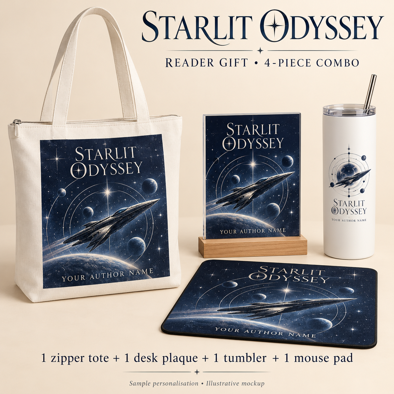 Starlit Odyssey Reader Gift Combo 03 — 4 Pieces