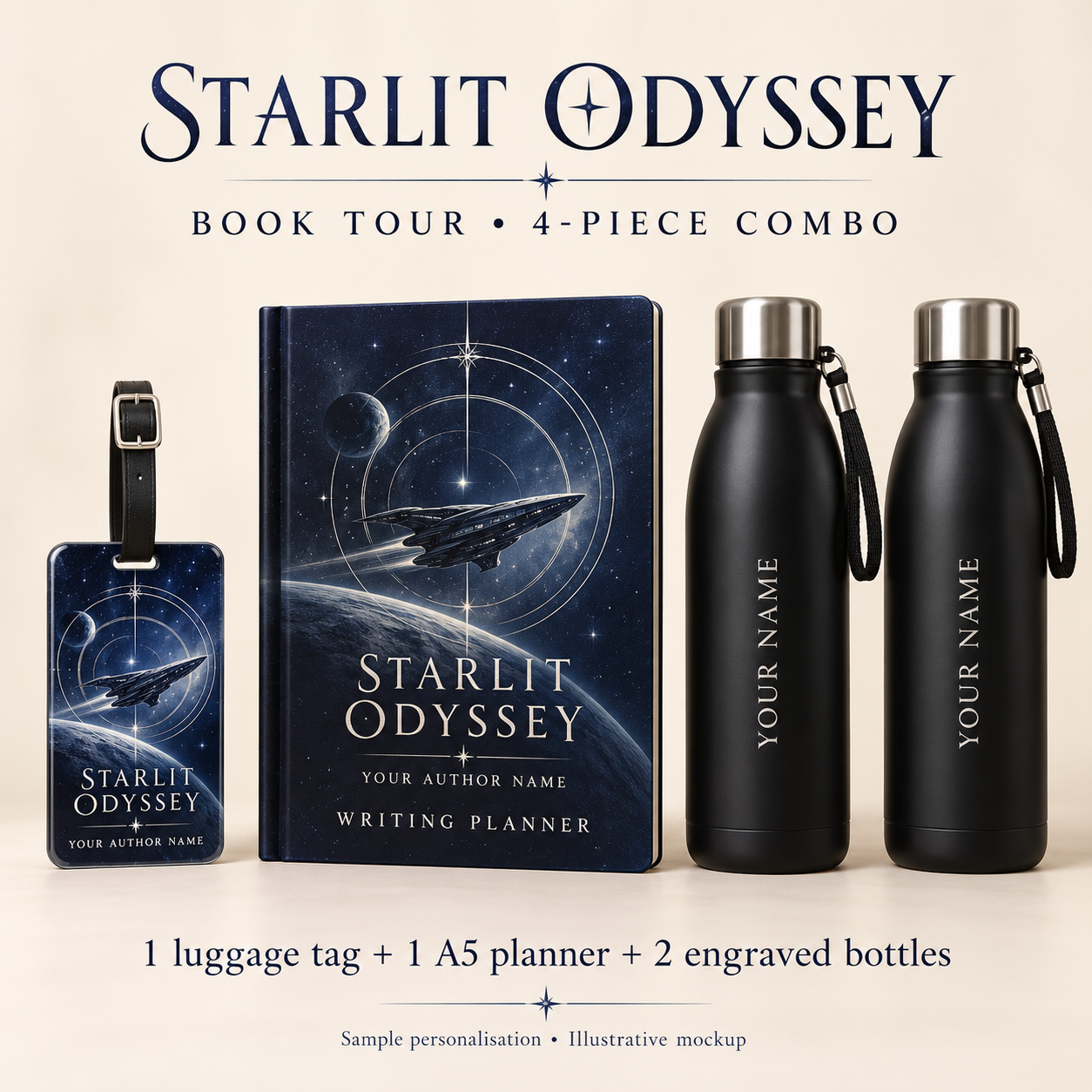 Starlit Odyssey Book Tour Combo 05 — 4 Pieces