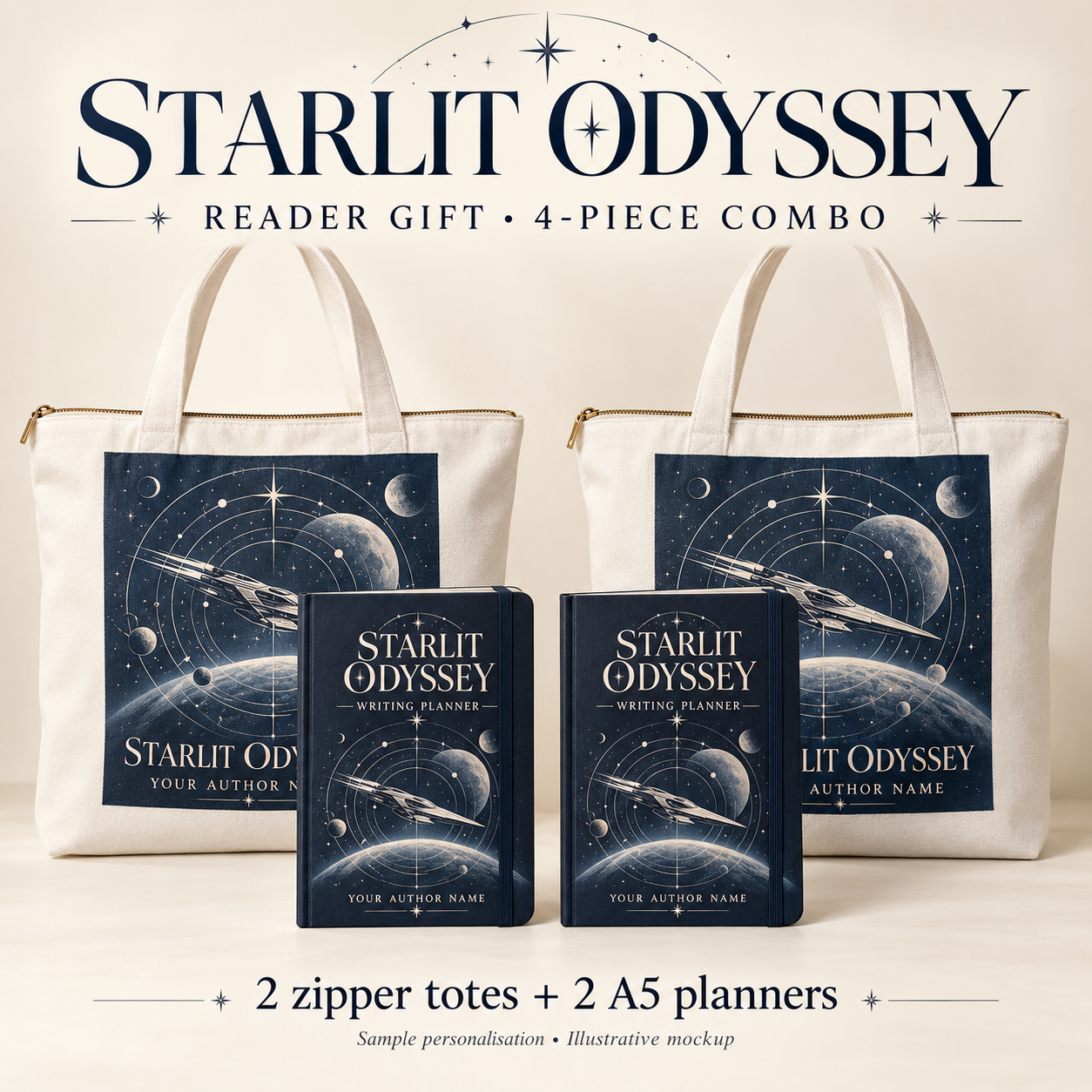 Starlit Odyssey Reader Gift Combo 10 — 4 Pieces