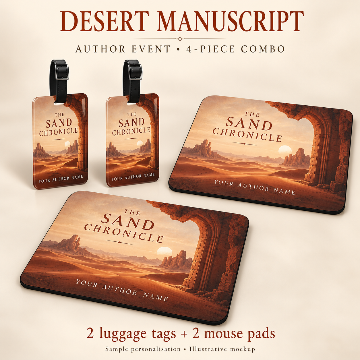 Desert Manuscript Author Event Combo 05 — 4 Pieces