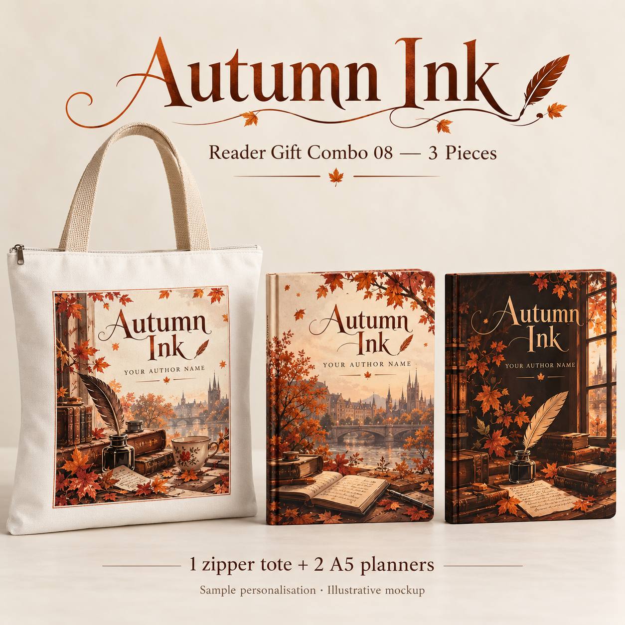 Autumn Ink Reader Gift Combo 08 — 3 Pieces