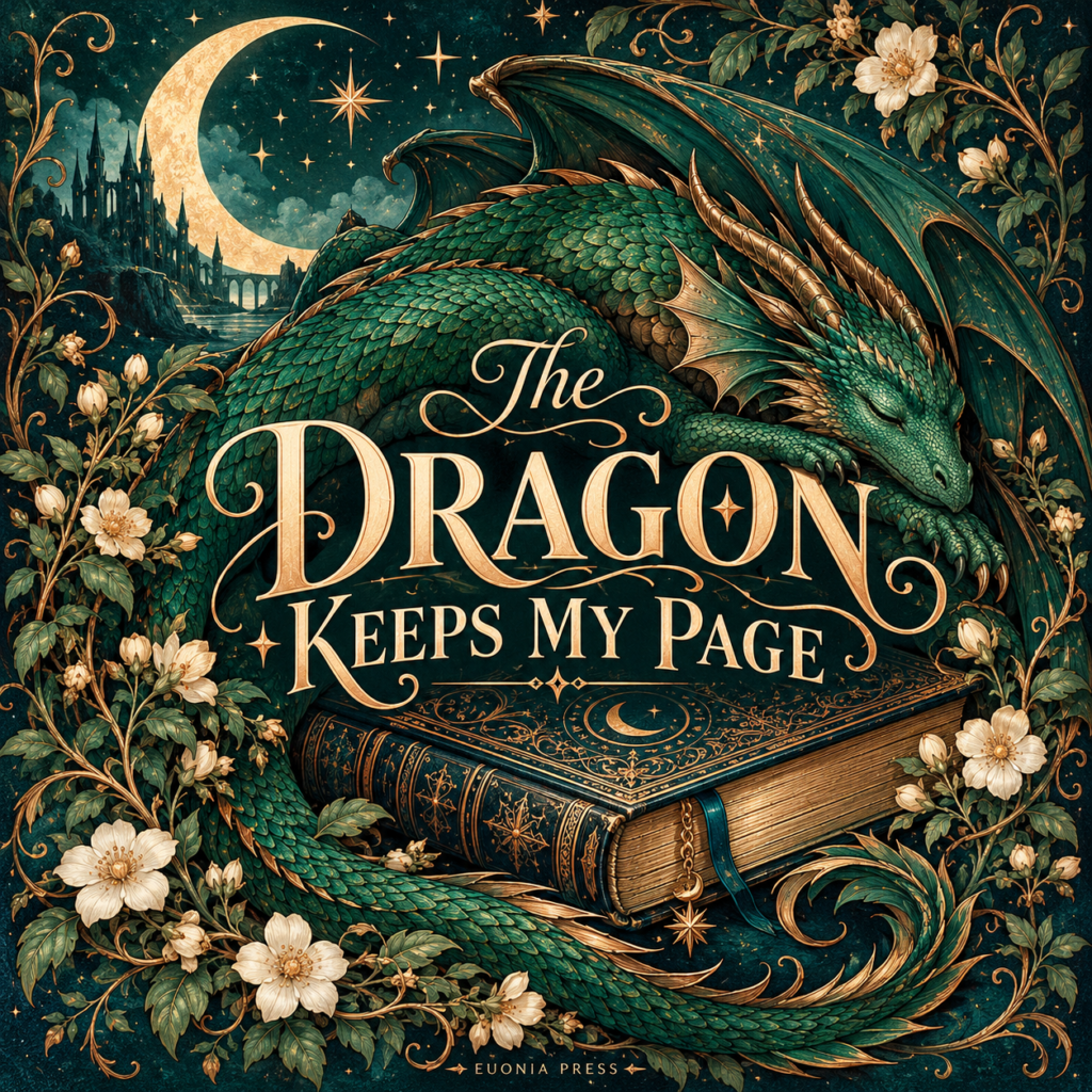 The Dragon Keeps My Page Cotton Book Tote