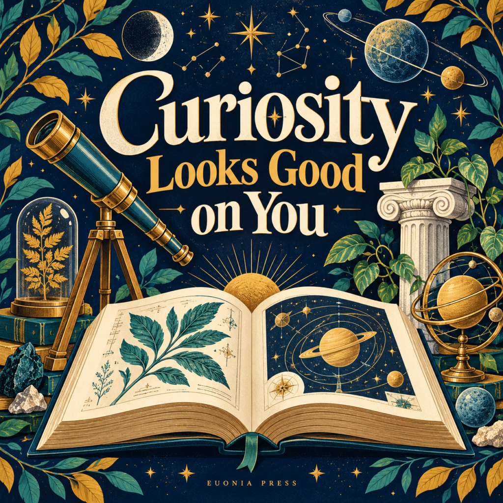 Curiosity Looks Good on You Cotton Book Tote