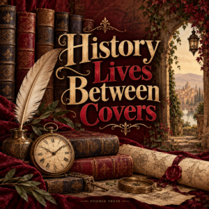 History Lives Between Covers 10 × 10 in Art Poster