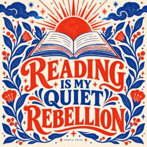 Reading Is My Quiet Rebellion Reading Desk Mouse Pad