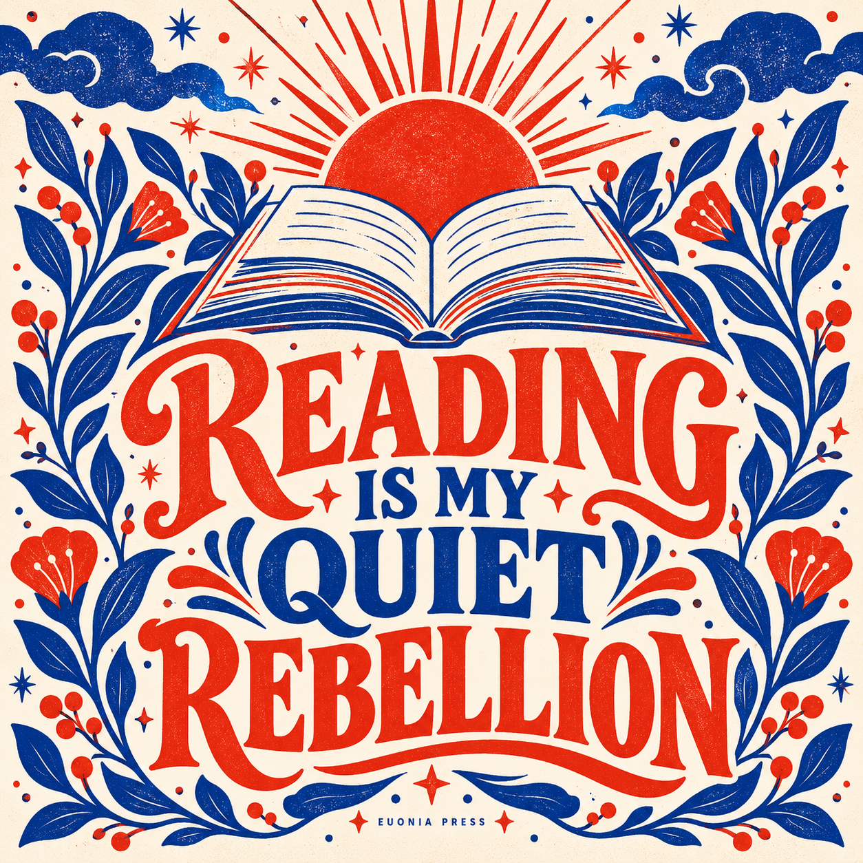 Reading Is My Quiet Rebellion Reading Desk Mouse Pad