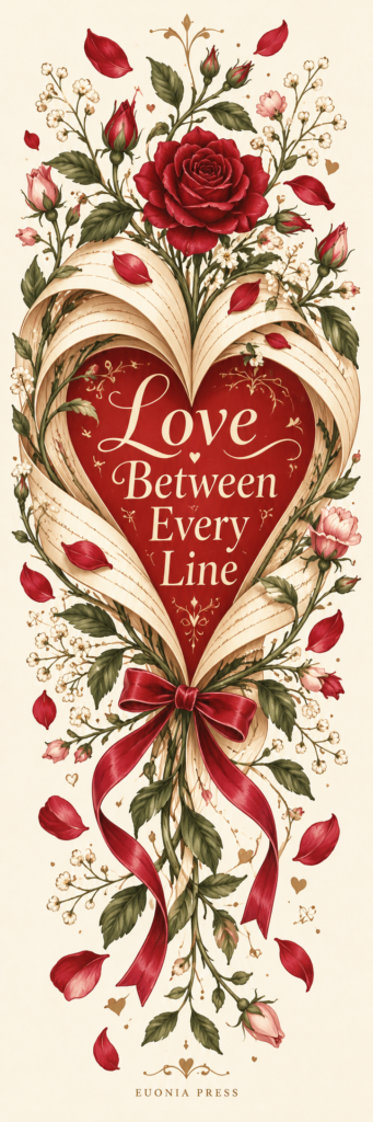 Love Between Every Line Acrylic Bookmark