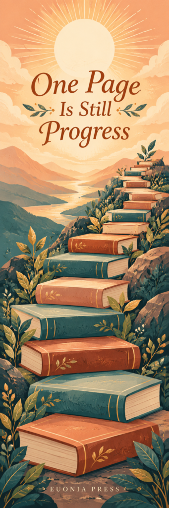 One Page Is Still Progress Acrylic Bookmark
