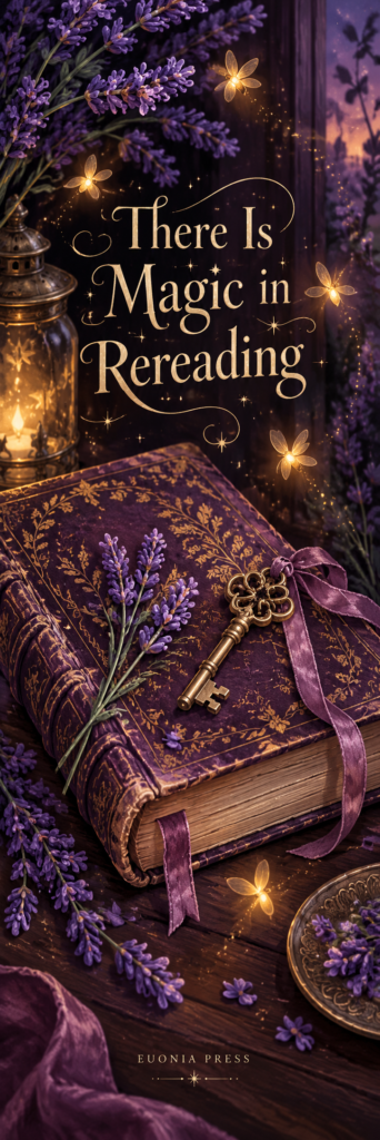 There Is Magic in Rereading — Bookmark & Notebook Combo