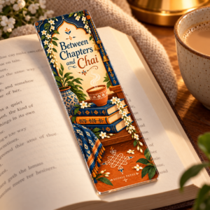 Between Chapters and Chai Acrylic Bookmark