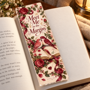 Meet Me in the Margins Acrylic Bookmark