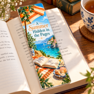 A Summer Hidden in the Pages — Bookmark & Notebook Combo