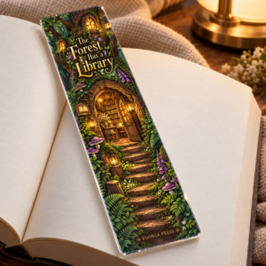 The Forest Has a Library Acrylic Bookmark