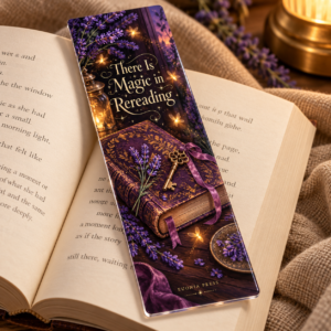There Is Magic in Rereading Acrylic Bookmark