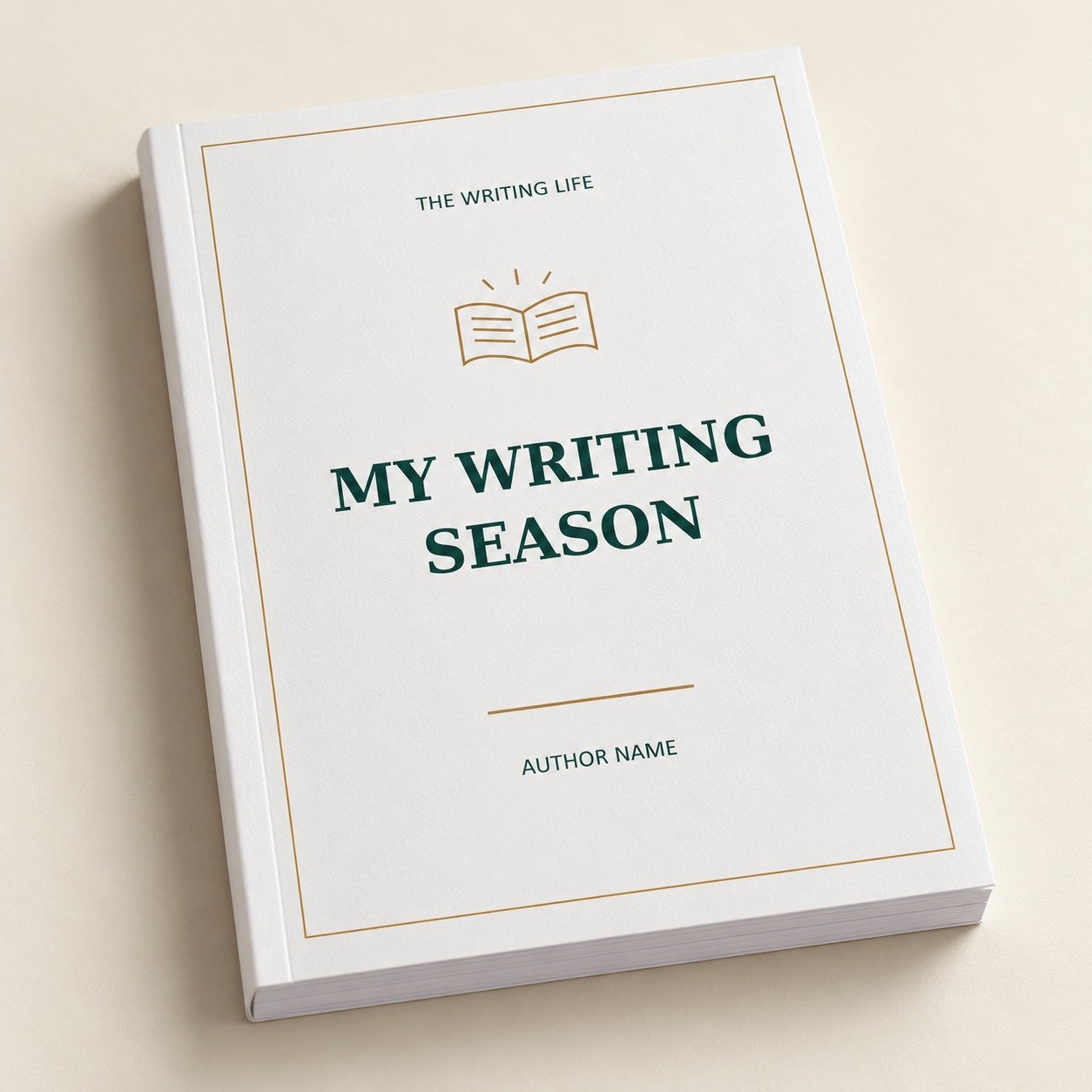 Custom Writing Goals Daily Planner — illustrative product mockup