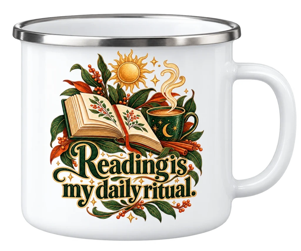 Daily Reading Enamel Mug