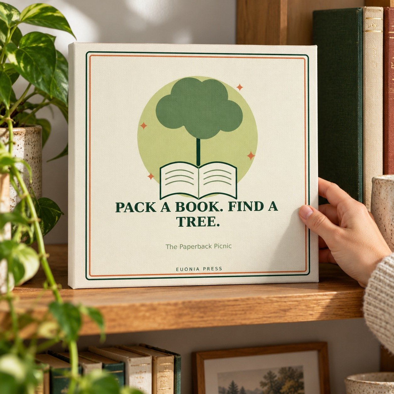 The Paperback Picnic Canvas Print