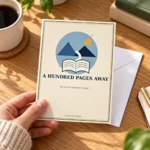 The Hundred Page Weekend Art Postcard