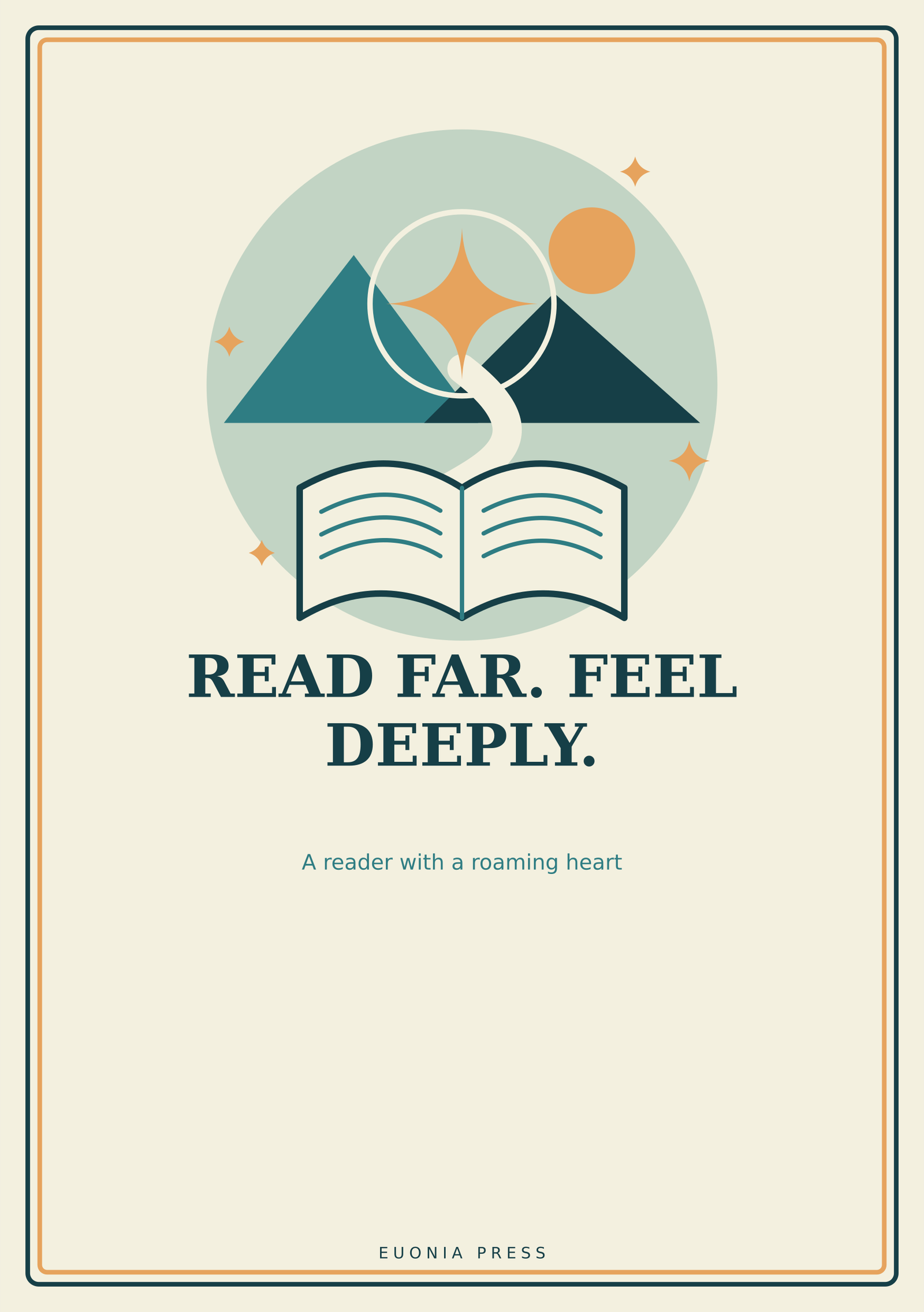 Reader With a Roaming Heart Ruled Notebook - Image 2