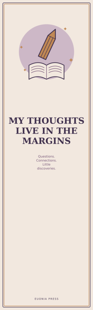 Notes From the Margins Acrylic Bookmark