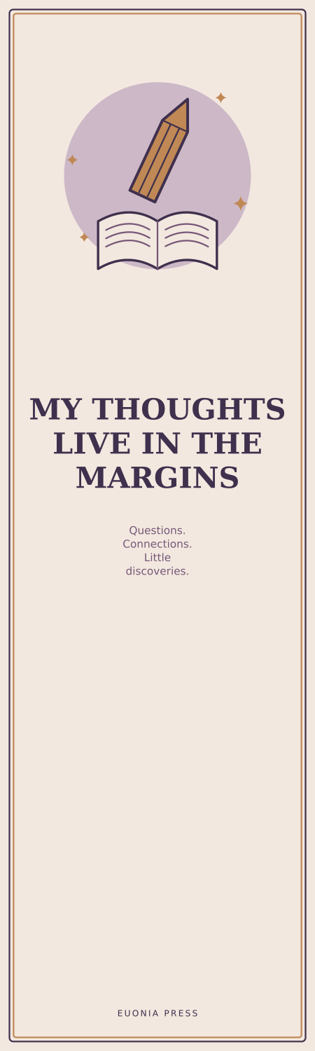 Notes From the Margins Acrylic Bookmark - Image 2