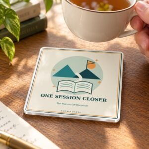 The Manuscript Marathon Square Acrylic Coaster