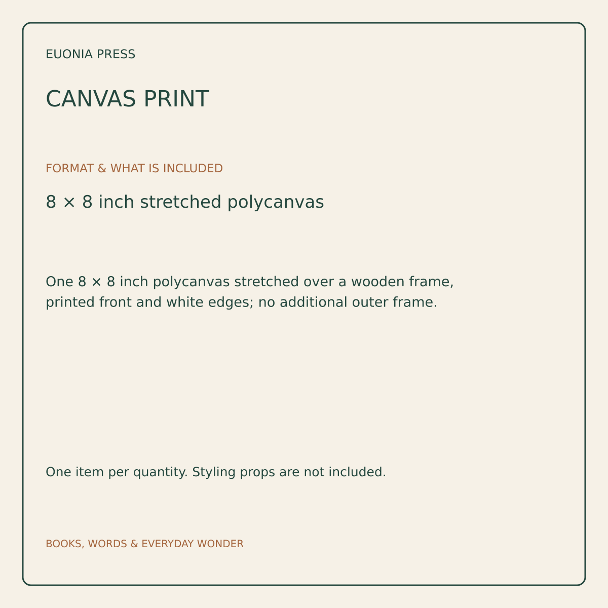 Borrow Return Repeat Canvas Print - Image 3