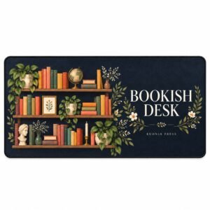 Bookish Desk Mat by Euonia Press — front view