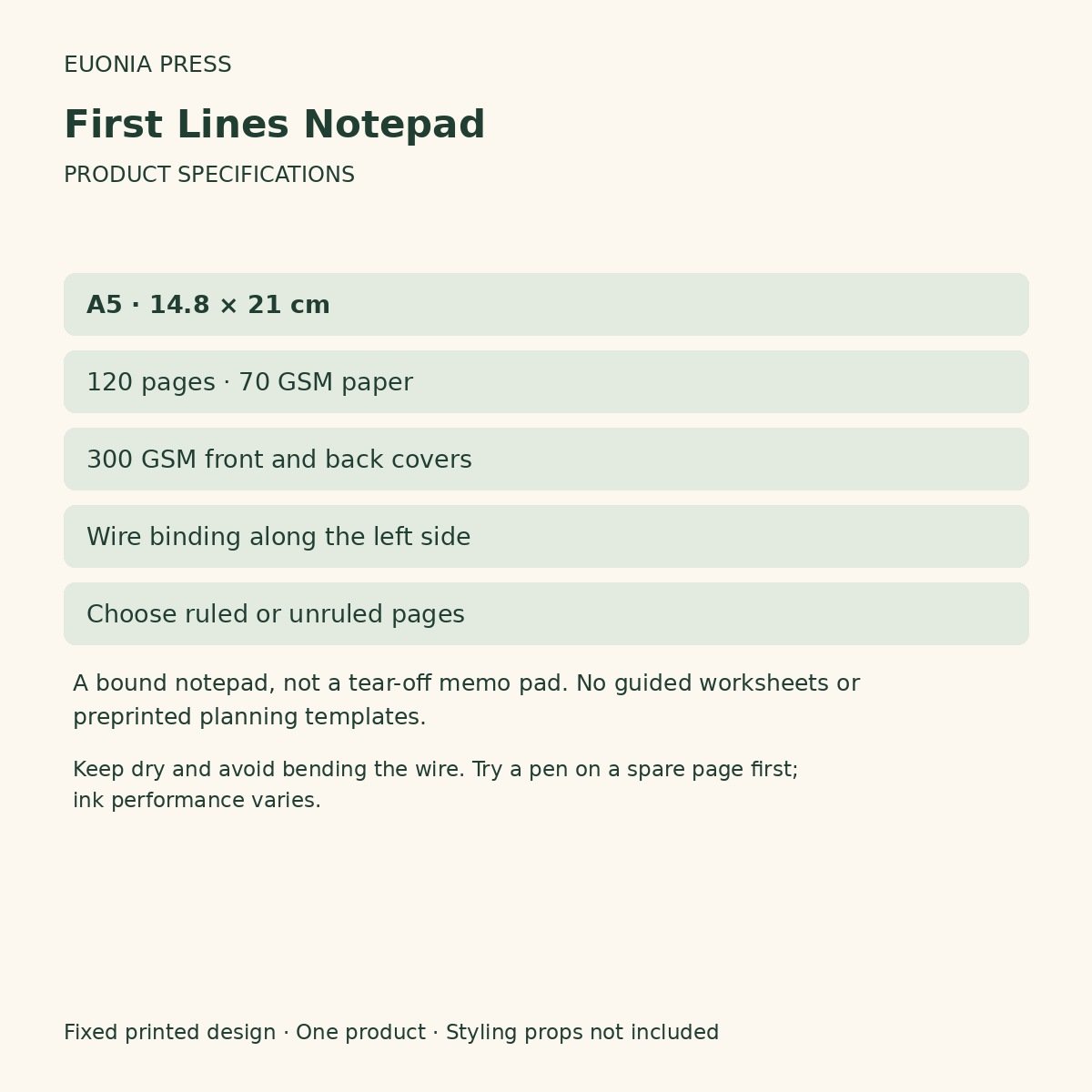 First Lines Notepad - Image 5