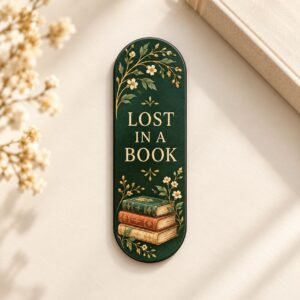 Lost in a Book Phone Grip by Euonia Press — front view