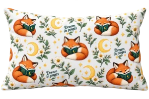 Foxglove Book Dreams Reading Pillow Cover