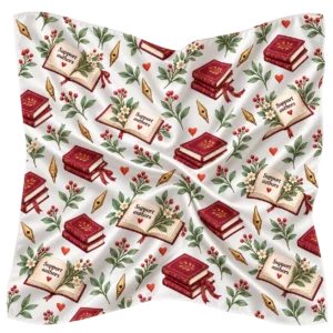 Indie Author Love Bookish Satin Scarf