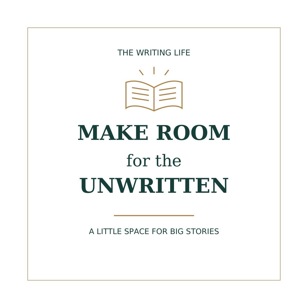 Make Room for the Unwritten Author Canvas