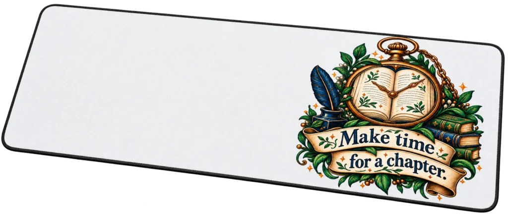 Make Time Reading Desk Mat